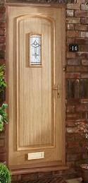 An external hardwood door